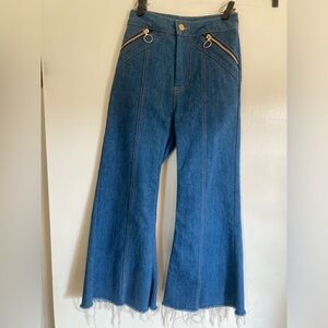 Stoned immaculate cropped flare jeans